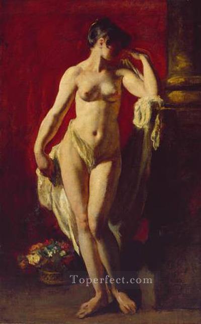 Desnudo femenino de pie cuerpo femenino William Etty Pintura al óleo